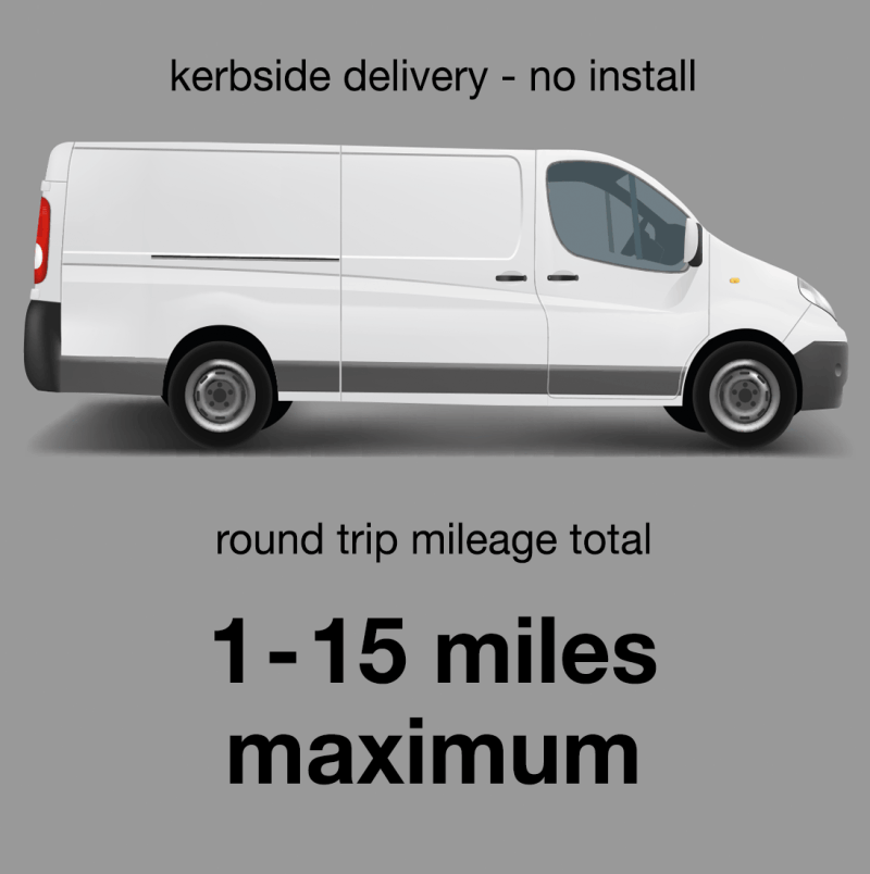 Delivery Only Service 1 to 15 miles max Delivery Only Service