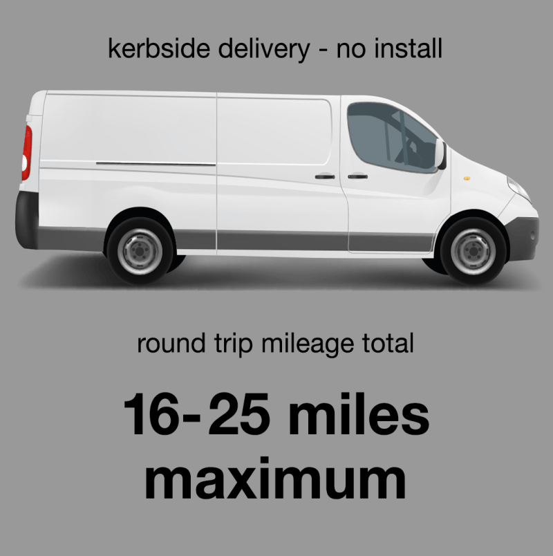 Delivery Only Service 16 to 25 miles max Delivery Only Service